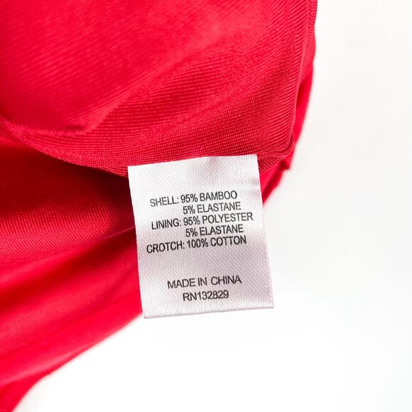 Lovers & Friends Jupiter Bodysuit Red‎ Front Ruched Sz S Pull On Short Sleeve - Picture 12 of 13